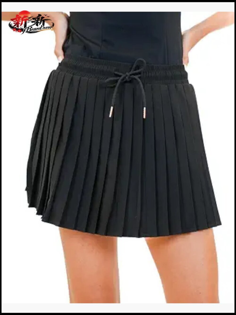 Lightweight Pleated Skort with 4-Way Stretch, Quick-Dry, Hidden Pockets